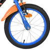 Vélo pour enfants Heiße Räder Hot Wheels - garçons - 16 pouces - noir orange bleu - deux freins à main