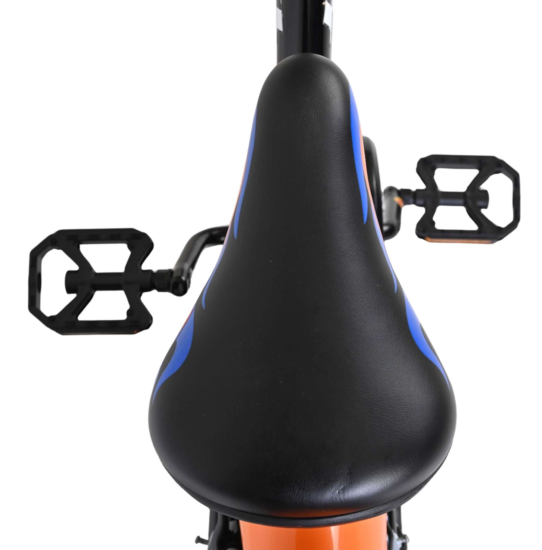 Vélo pour enfants Heiße Räder Hot Wheels - garçons - 16 pouces - noir orange bleu - deux freins à main