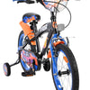 Vélo pour enfants Heiße Räder Hot Wheels - garçons - 16 pouces - noir orange bleu - deux freins à main