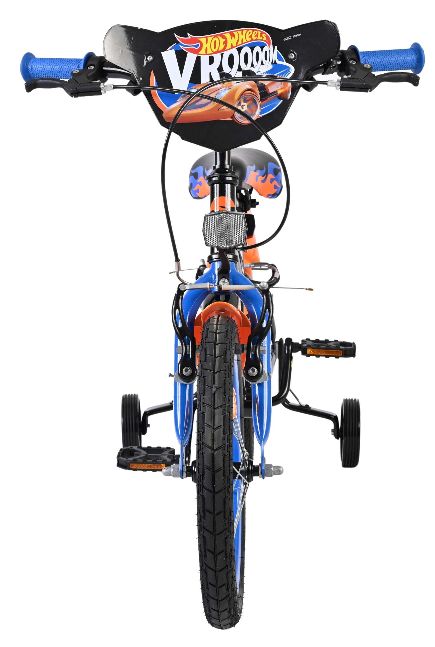Vélo pour enfants Heiße Räder Hot Wheels - garçons - 16 pouces - noir orange bleu - deux freins à main