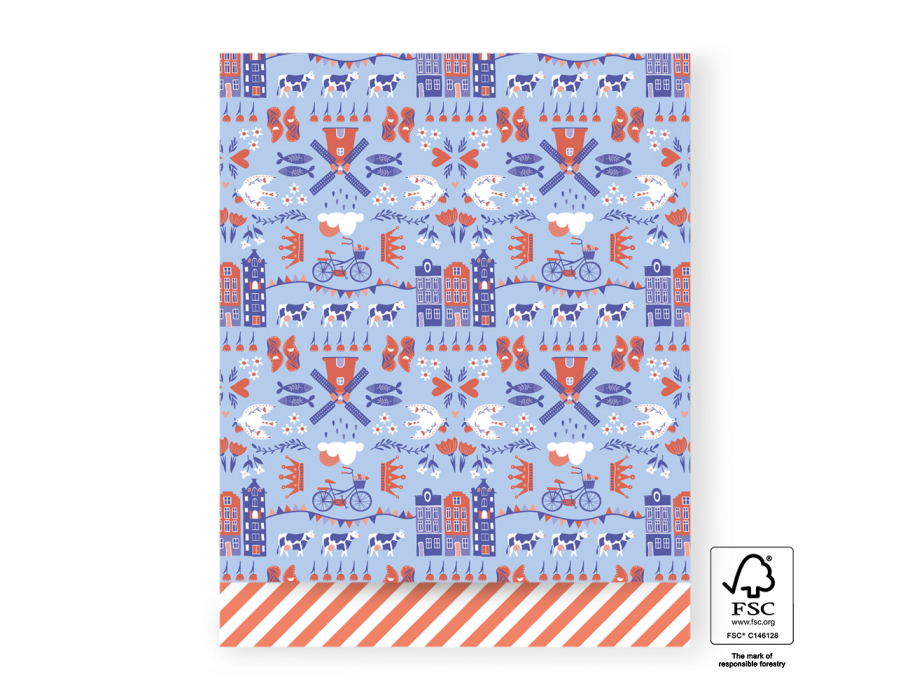 Sacs-cadeaux House of Products Holland Stripes 27x34cm 200st