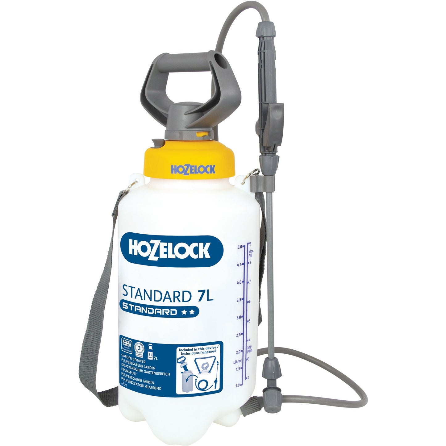 Pulvérisateur à pression Hozelock Standard 7 litres