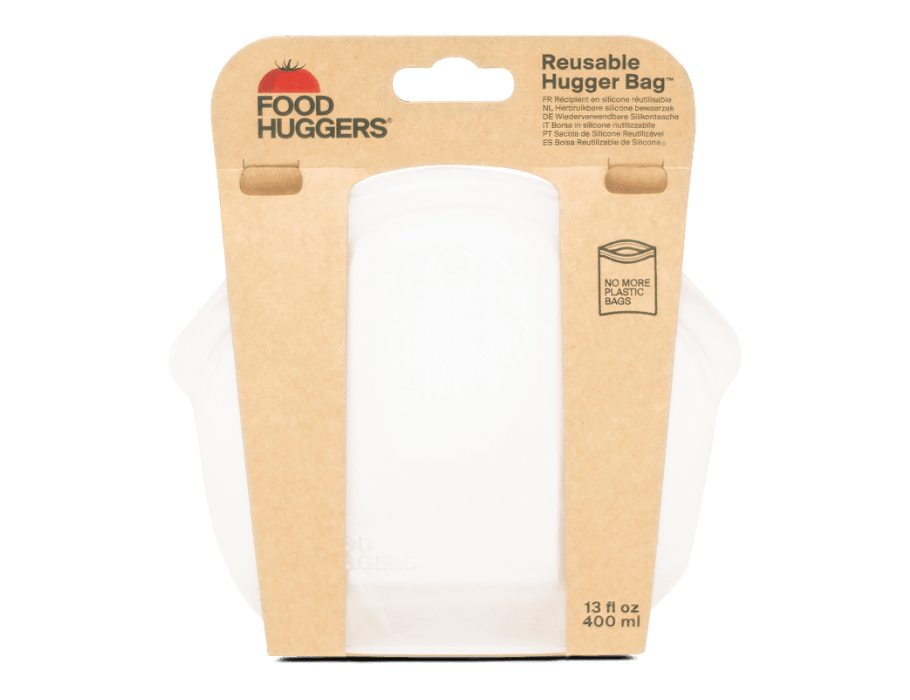 Food Huggers Sac de rangement réutilisable 400ml Clear