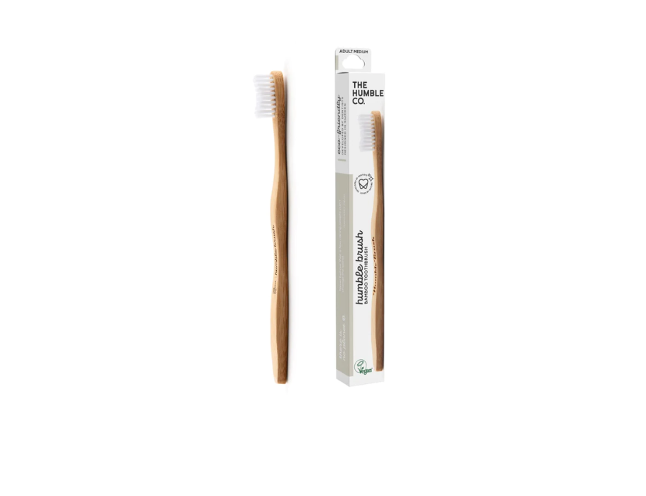 The Humble Co. Brosse à dents moyen blanc