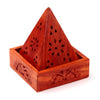 Mango Wood Pyramid Encens Helder Kegels Flower Flower