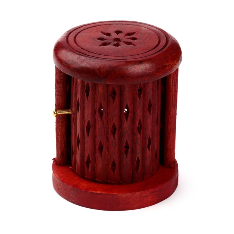 Consieurs de porte-encens coupés en bois de mangue avec porte