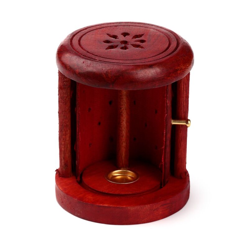 Consieurs de porte-encens coupés en bois de mangue avec porte
