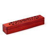 Boîte de support d'encens coupé en bois de mangue
