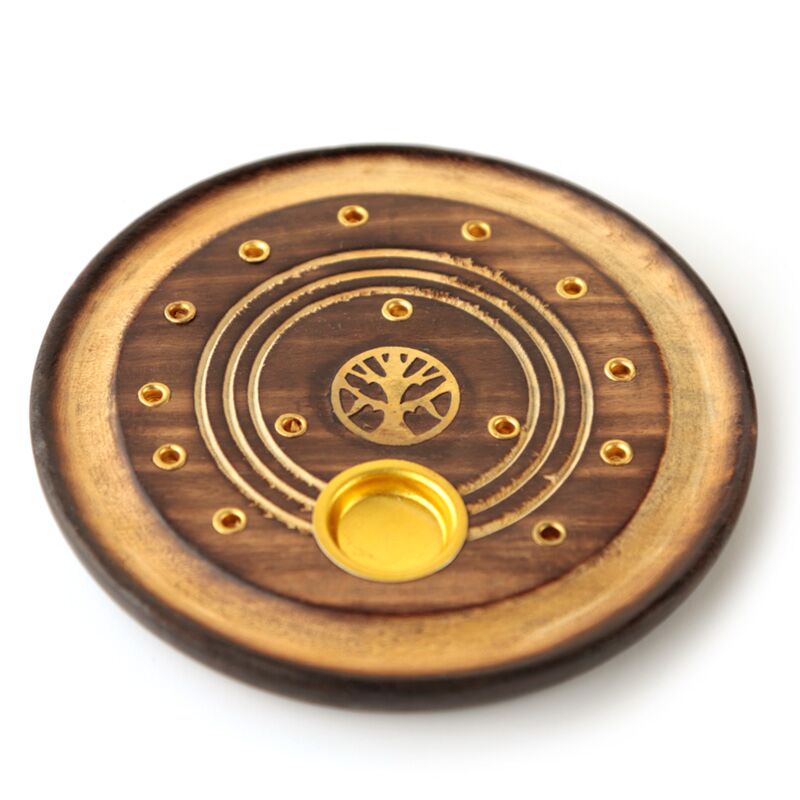 Mangowood Tree of Life autour du support d'encens