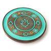 Mango Wood Green Leaf Round Encensder