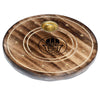 Mango Wood Round Hamsa Encens Support