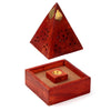 Mango Wood Pyramid Encens Holder Kegels Bouddha Frame Bouddha Work