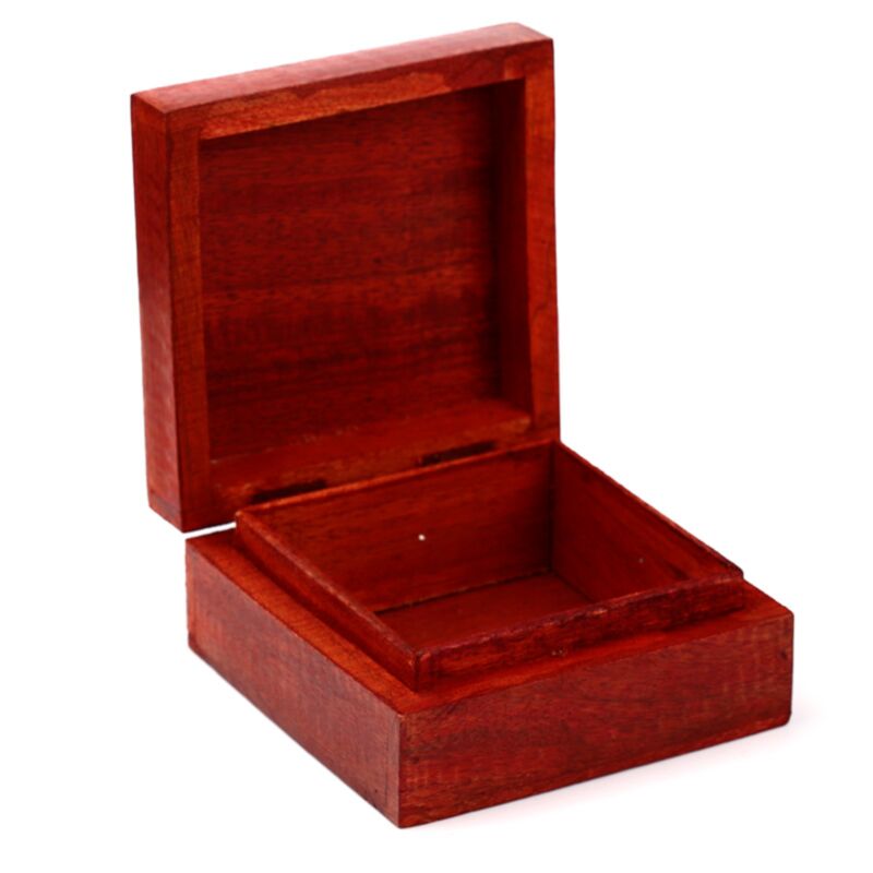 Boîte de rangement pour le bouddha thaïlandais sculpté Mango whout