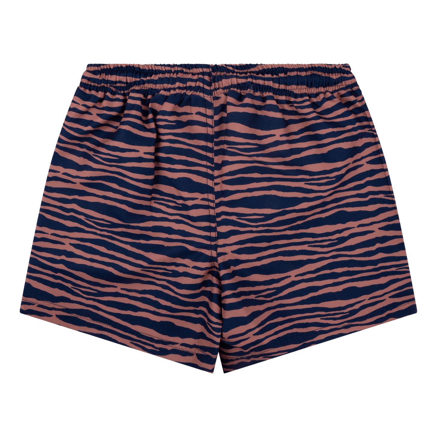 Rayures vibrantes | Blue Orange UV Swimming Trunks Boy