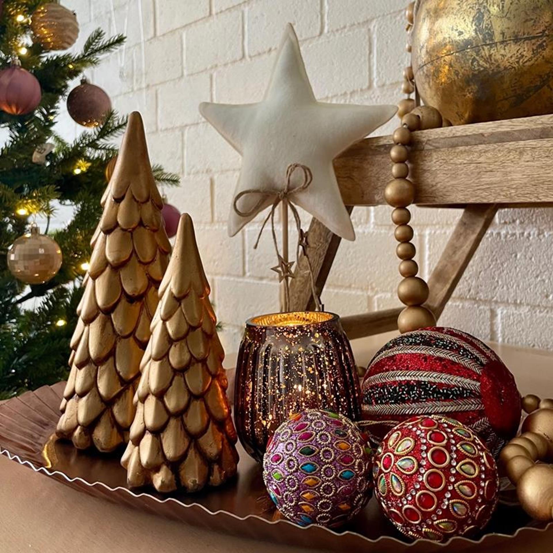 Hbx natural living Boule de Noël adica ø6cm multicolore