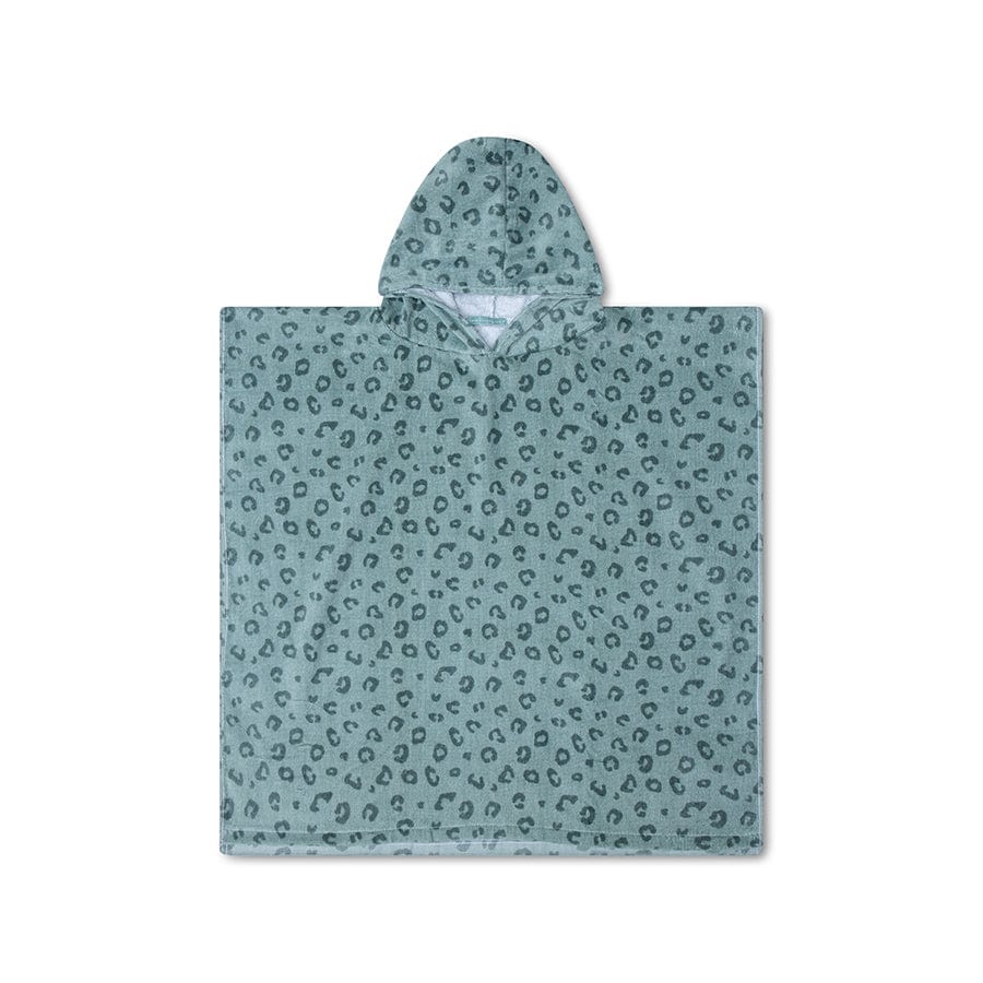 Léopard | Green Beach Poncho 65 x 65 cm