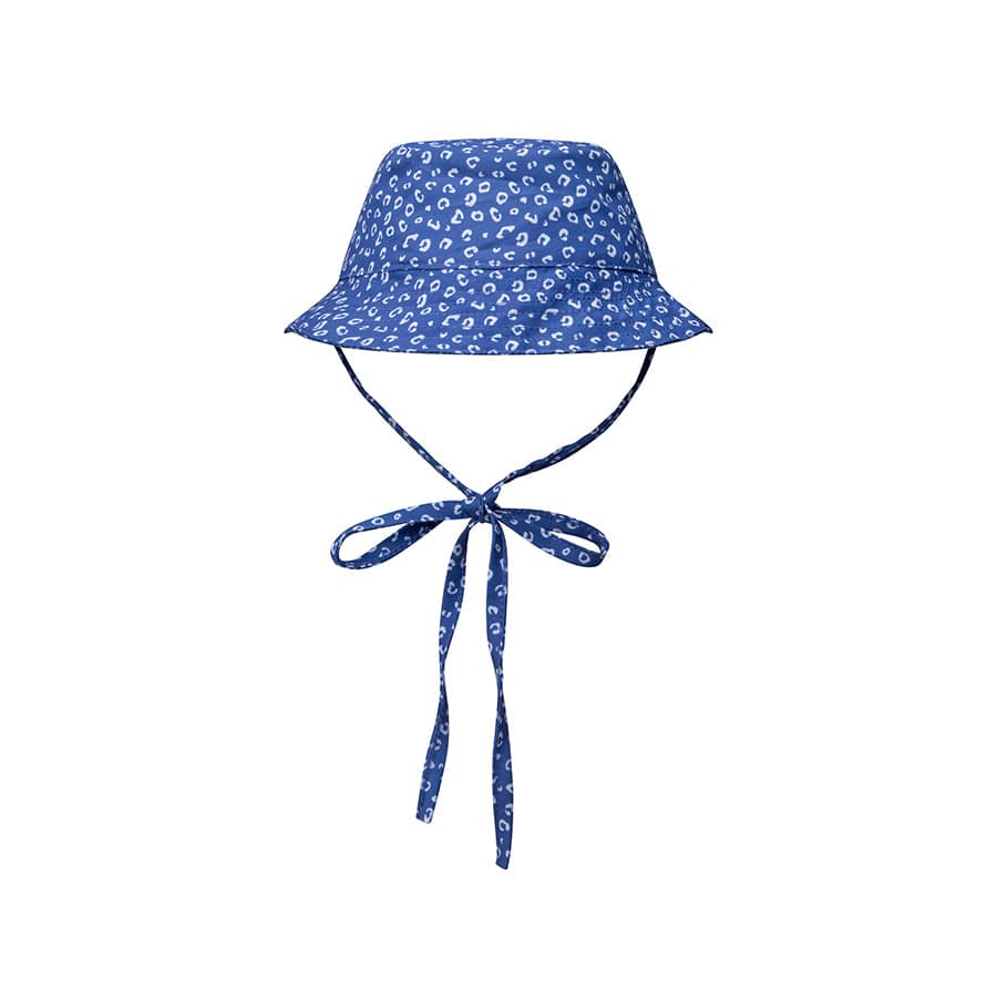 Léopard | chapeau de soleil UV bleu