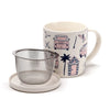VW T1 Volkswagen Van Explore - Tasse en porcelaine avec couvercle d'infuseur de thé