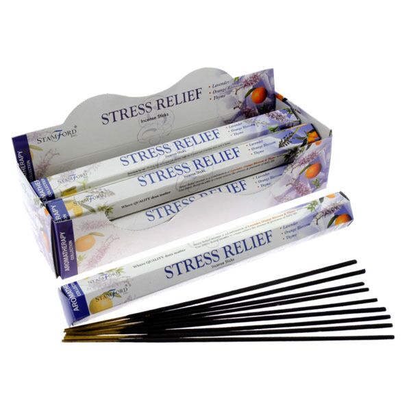 37113 DE -STRESS - Stamford Hex Aromatherapy Encens Sticks