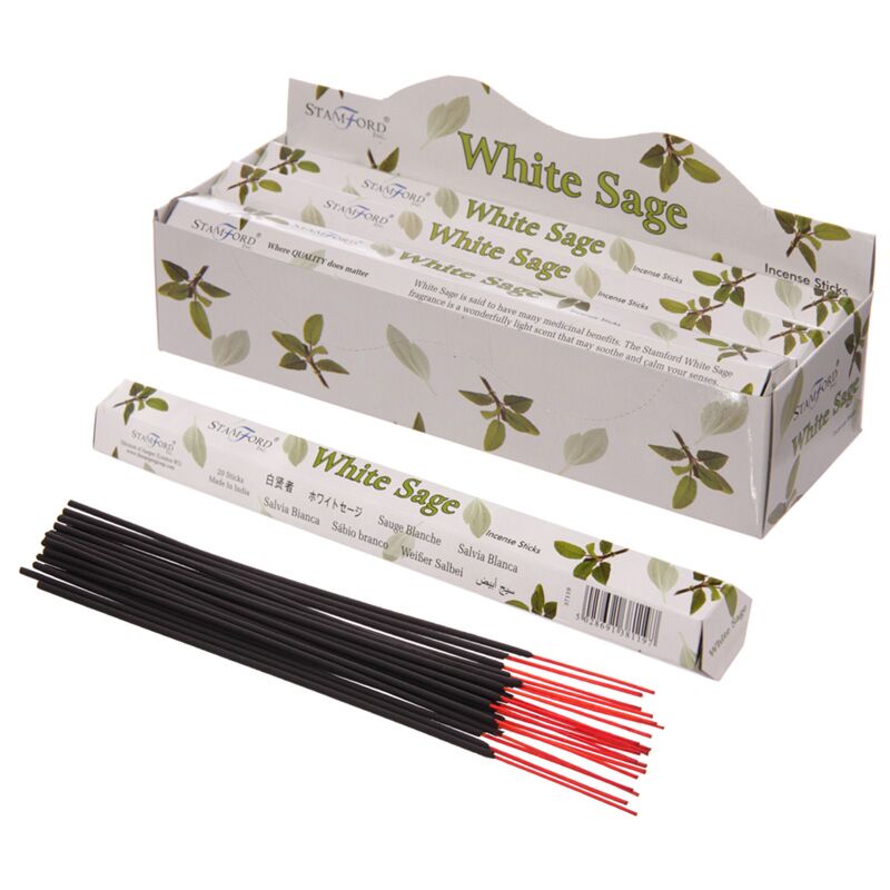 37119 White Sage - Stamford Premium Hex Encens Sticks