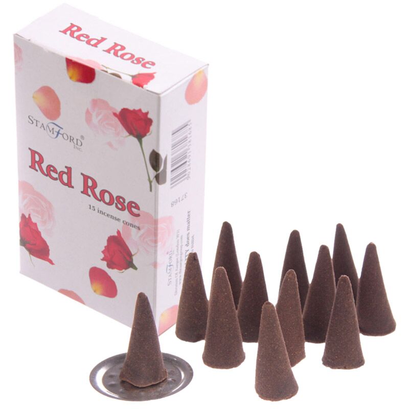 Rose rouge 37168 - Cônes d'encens de Stamford