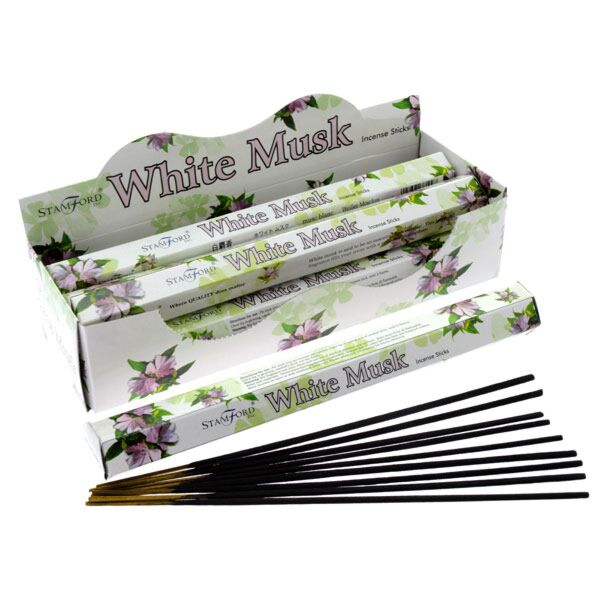 37109 White Musk - Stamford Premium Hex Encens Sticks