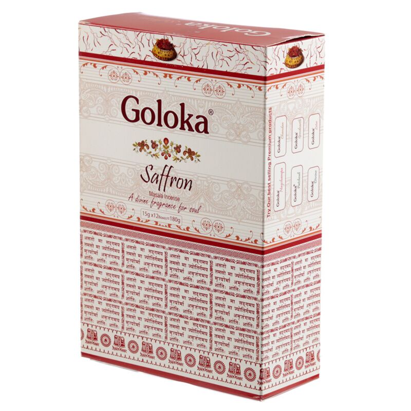 Saffron - Goloka Masala Encens Sticks