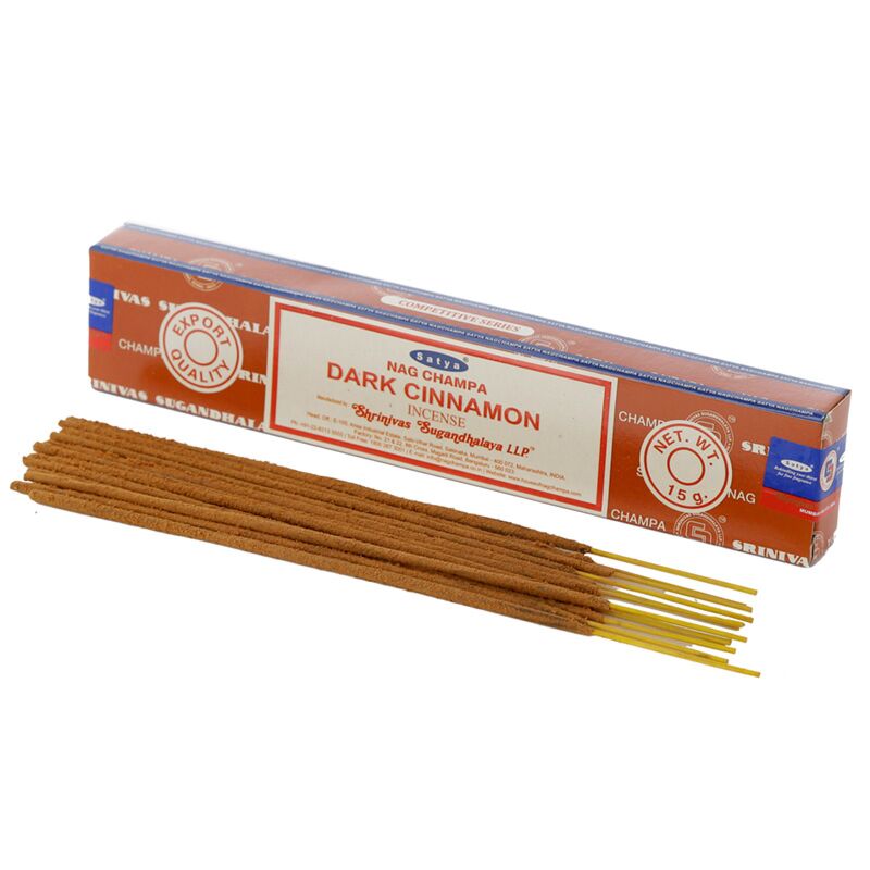 01349 Dark Cinnamon - Satya Nag Champa Encens Sticks