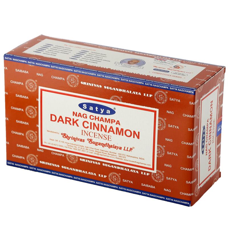01349 Dark Cinnamon - Satya Nag Champa Encens Sticks