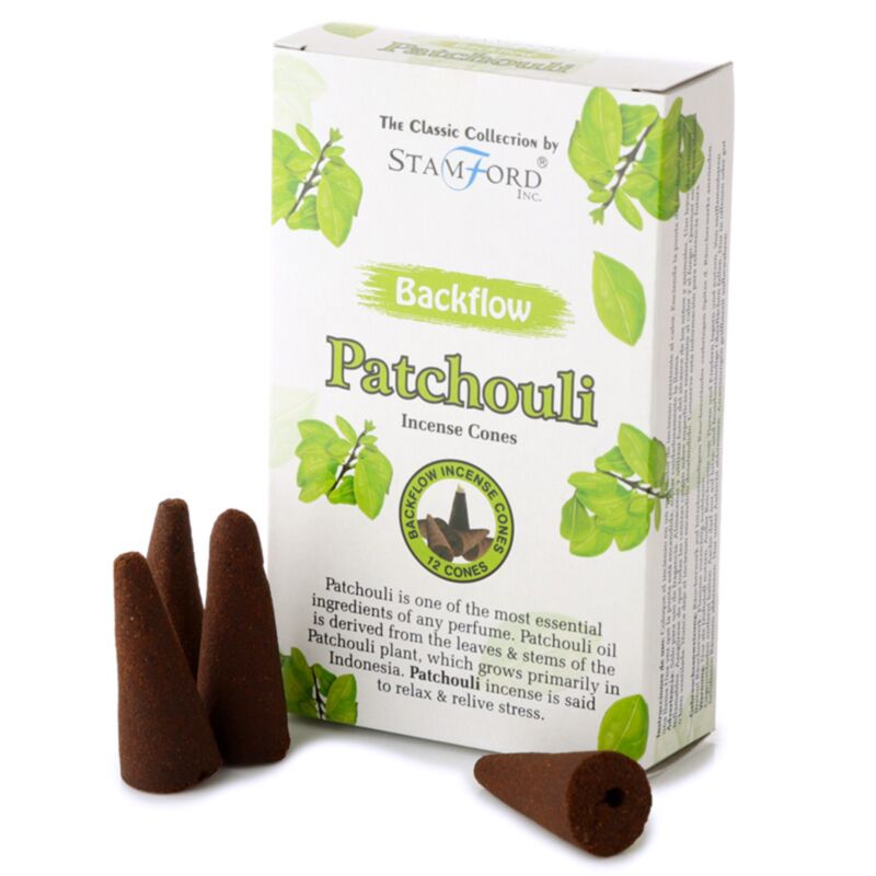 37428 Cônes d'encens de reflux Stamford - Patchouli