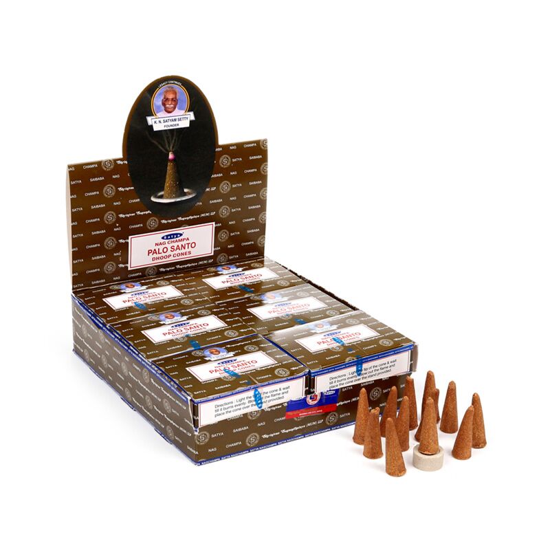 Cônes d'encens Satya palo santo nag champa dhoop