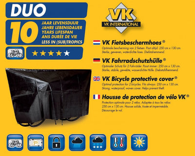 Vk duo bicycle pyjama cover black