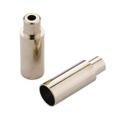 Embouts Jagwire ouverts - frein 5 mm (arrêts de câble routier 4 mm) - laiton (100pcs) - chrome