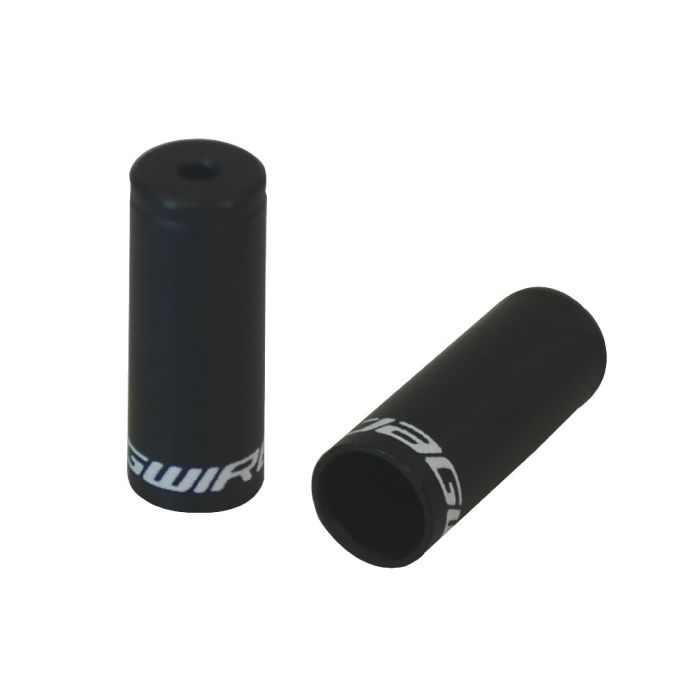 Embouts Jagwire ouverts - décalage 4 mm - alliage (50pcs) - noir