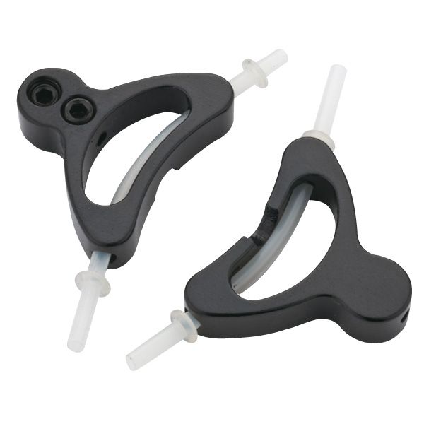 Porte-câbles chevauchants en alliage Jagwire avec doublure (2 pièces) - noir