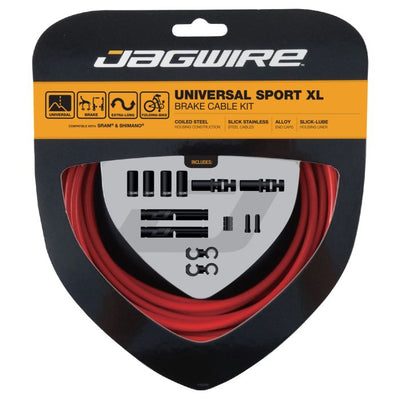 Kit XL de frein sport universel Jagwire - rouge