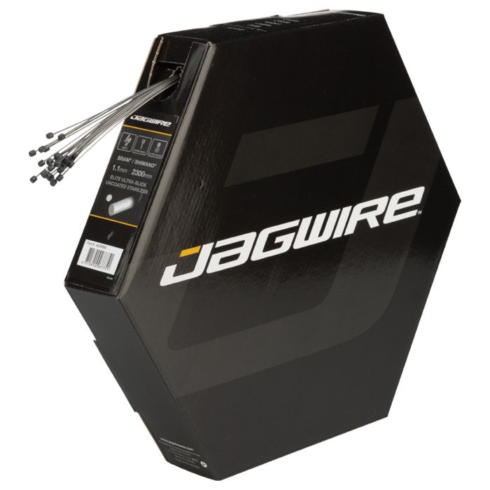 Câble de changement de vitesse Jagwire - acier inoxydable ultra-liss poli Elite - 1,1x2300mm - sram shimano (25pcs)