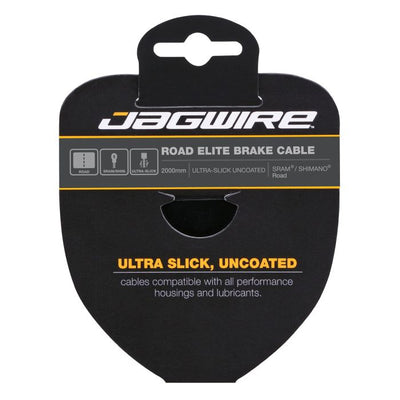 Câble de frein route Jagwire - acier inoxydable ultra-lisse poli Elite - 1,5x2750mm - sram shimano