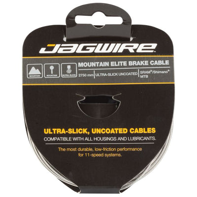 Câble de frein de montagne Jagwire - acier inoxydable ultra-liss poli Elite - 1,5x2750mm - sram shimano