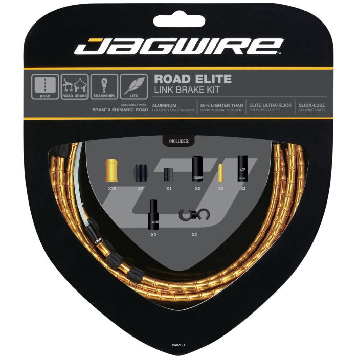 Kit de frein Jagwire Road Elite Link - Or