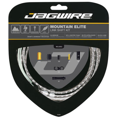 Kit de changement de vitesse à maillons Jagwire Mountain Elite - argent