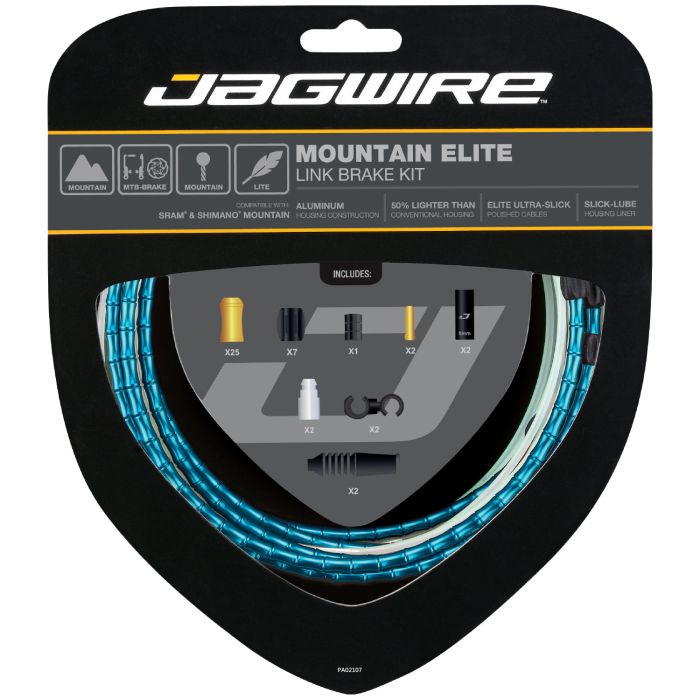 Kit de frein Jagwire Mountain Elite Link - bleu