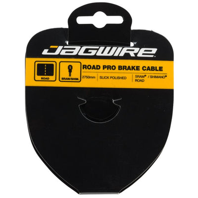 Câble de frein route Jagwire - acier inoxydable poli pro - 1,5x2750mm - sram shimano