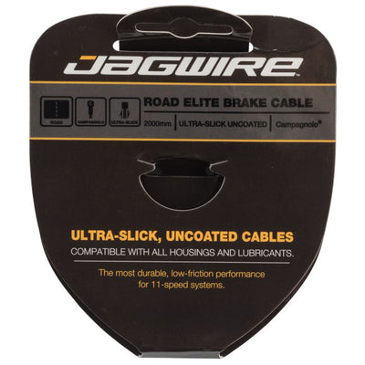 Câble de frein route Jagwire - acier inoxydable poli ultra-lisse élite - 1,5x2000mm - campagnolo