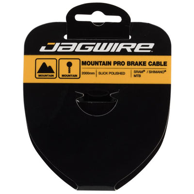 Câble de frein de montagne Jagwire - acier inoxydable poli pro - 1,5x2000mm - sram shimano