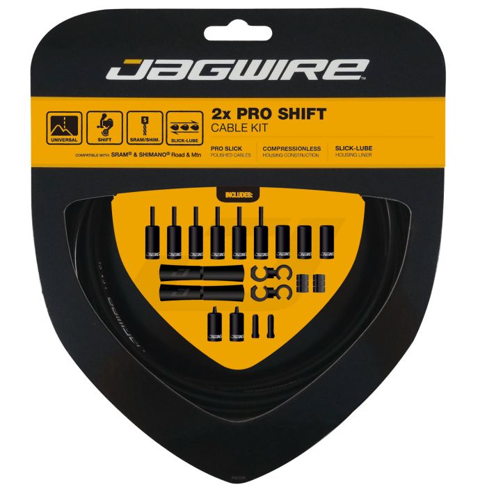 Kit de changement de vitesse Jagwire 2x pro - noir