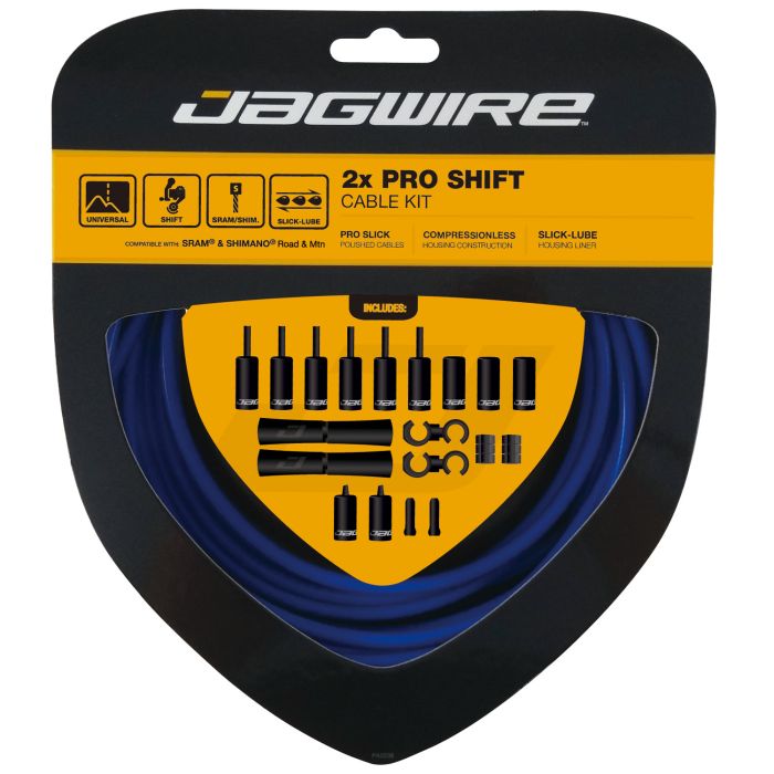 Kit de changement de vitesse Jagwire 2x pro - bleu sid
