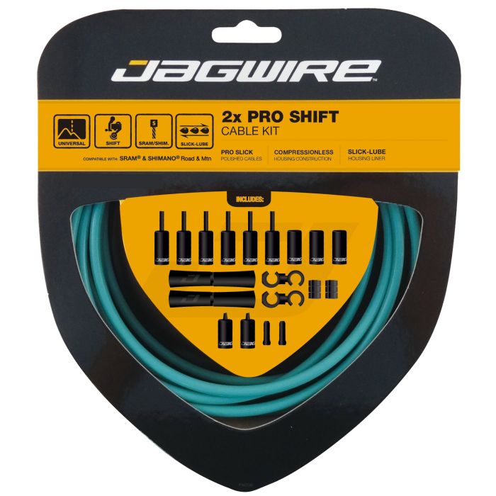 Kit de changement de vitesse Jagwire 2x pro - céleste