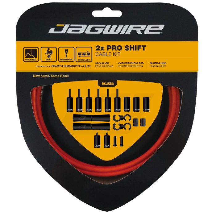 Kit de changement de vitesse Jagwire 2x pro - orange