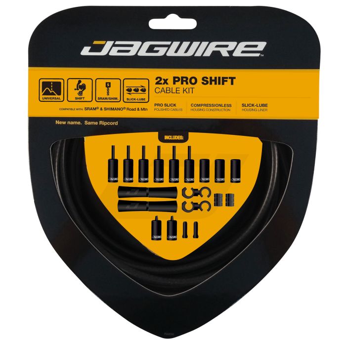 Kit de changement de vitesse Jagwire 2x pro - noir furtif